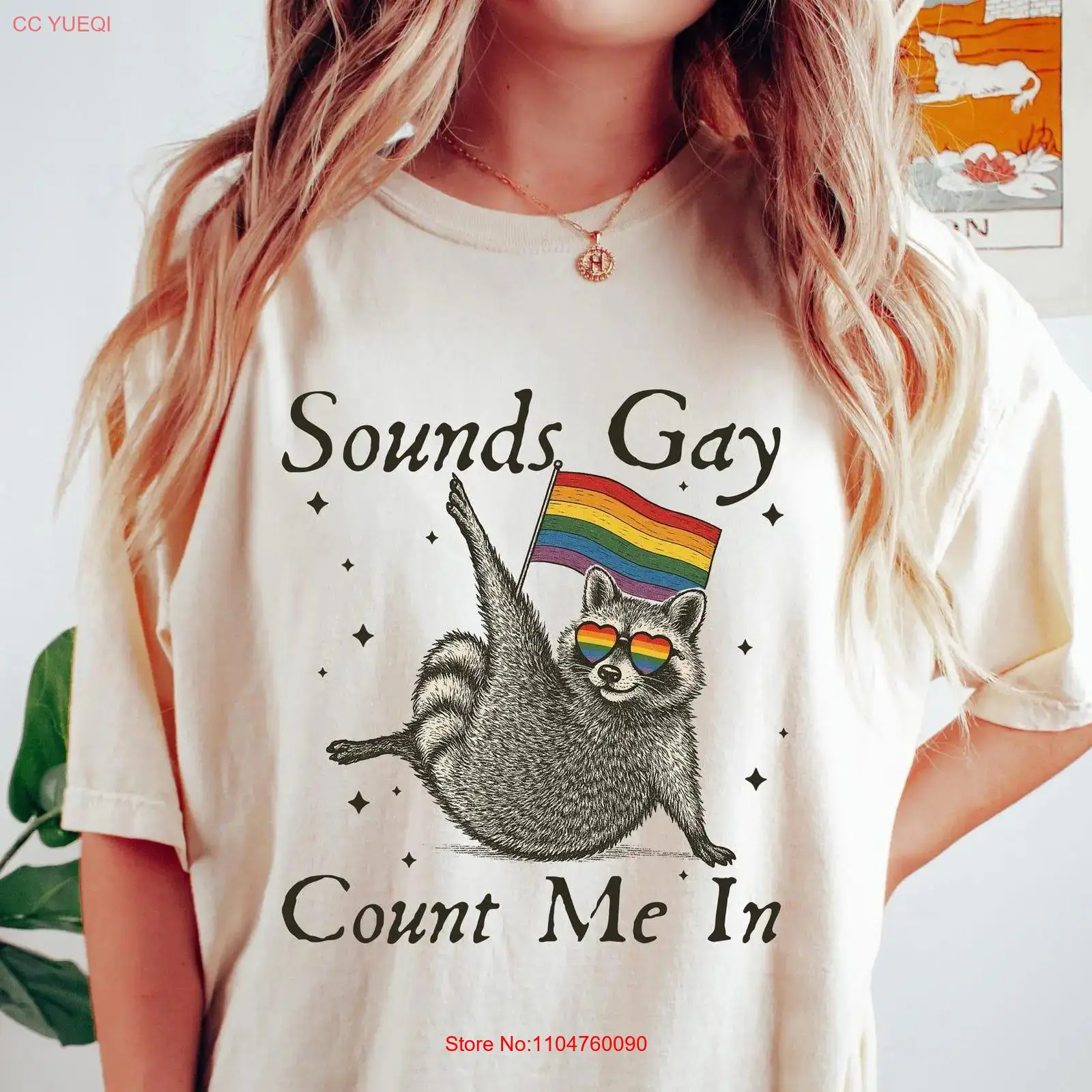 Vintage Fashion Community - Sounds Gay Count Me In Raccoon