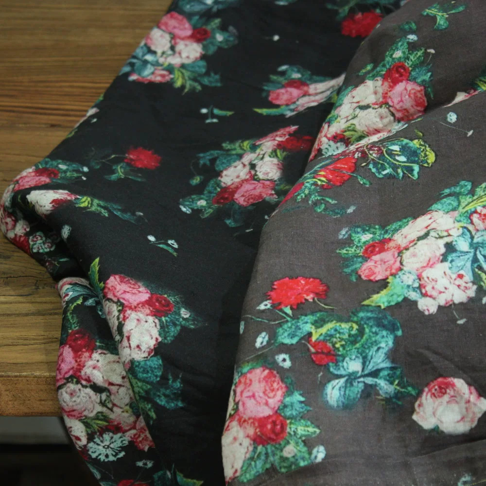 Printed Floral Shirt - 1yard Fashion unique cheongsam dress robe