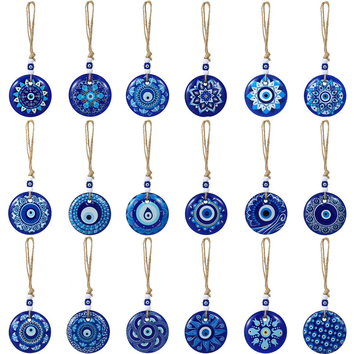 Vintage Fashion Sketches - Vintage Eye Pattern Flower Resin Keychain