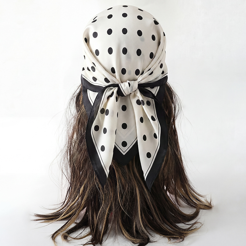 Vintage Polka Dot Print Square - Vintage Fashion Hijab recension och pris