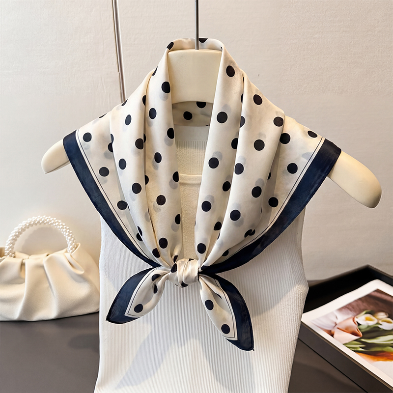 Vintage Polka Dot Print Square - Vintage Fashion Hijab recension och pris