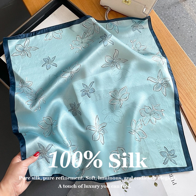 53x53cm Small Square 100% Real - Vintage Fashion Hijab recension och pris