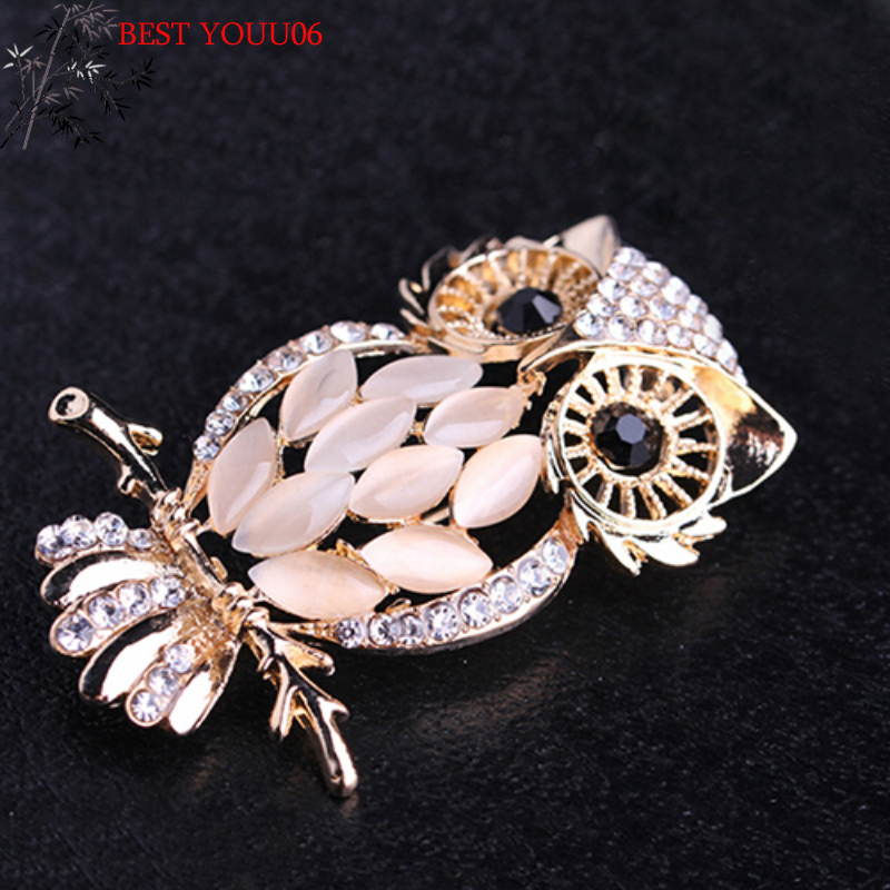 Hot Big Owl Brooches Bouquet V - Vintage Fashion Hijab recension och pris