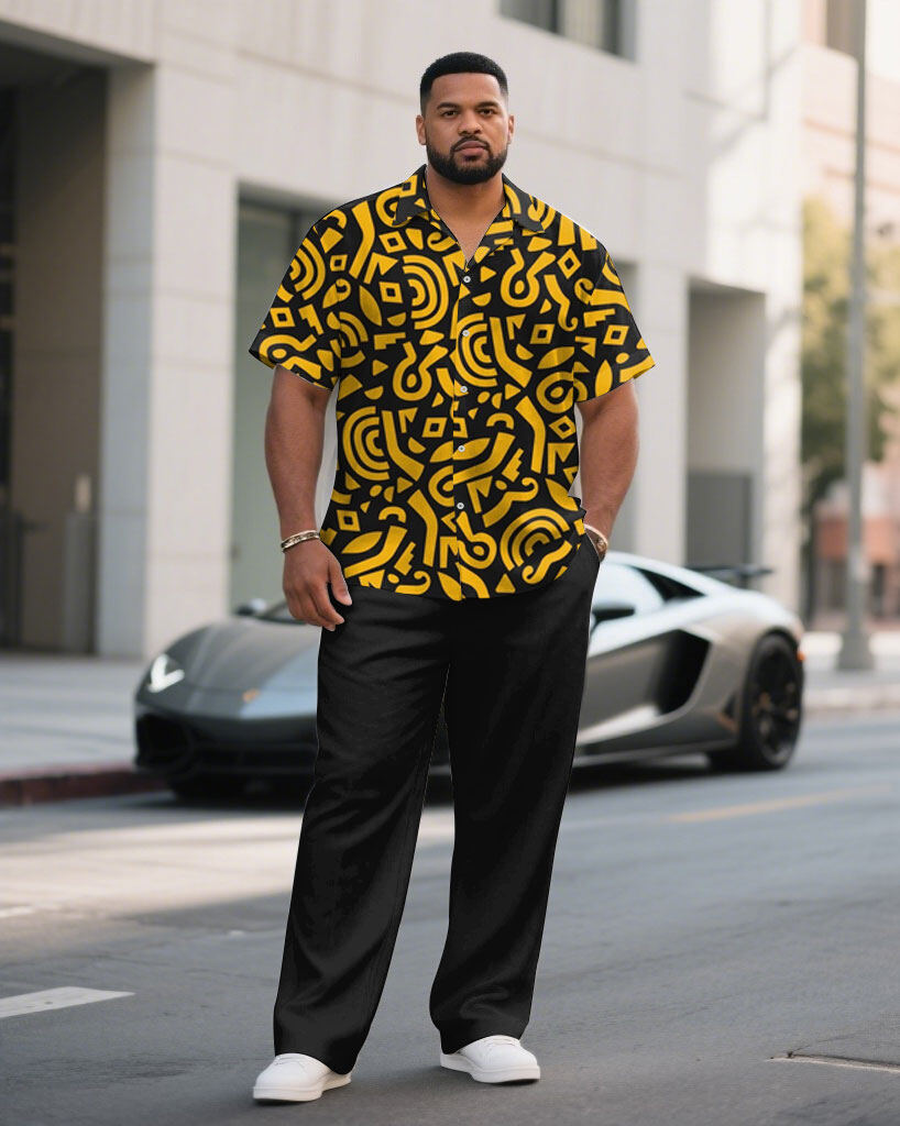 S-9XL Plus Size Men's Baroque  - Printed Floral Shirt recension och pris