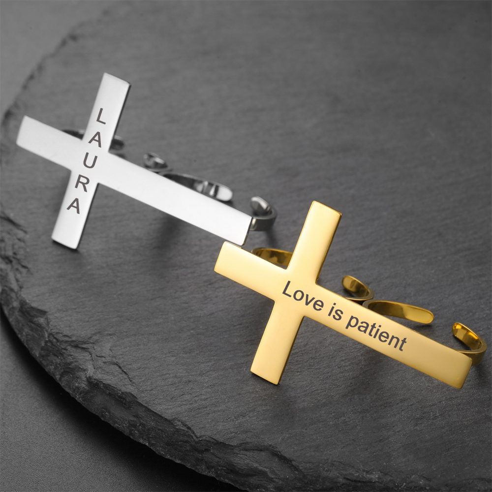 Lemegeton Two Finger Cross Rin - Vintage Fashion Names recension och pris