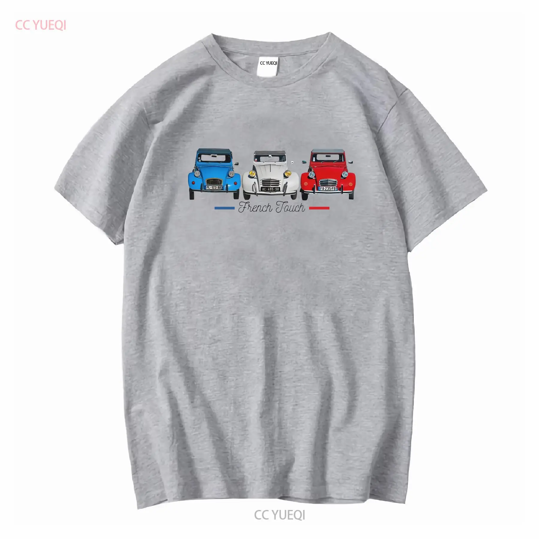 Two horses 2 CV T Shirt cotton - French Vintage Fashion recension och pris