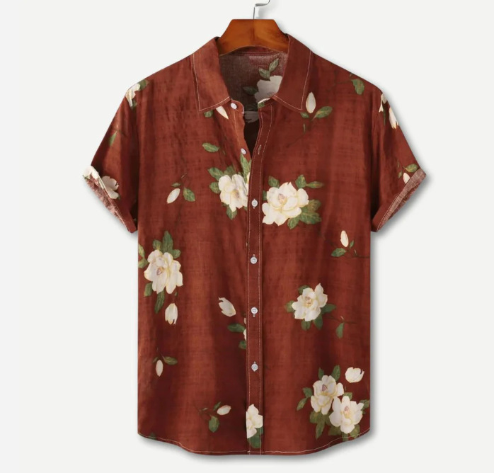 Small Niche Design Printed Shi - Printed Floral Shirt recension och pris