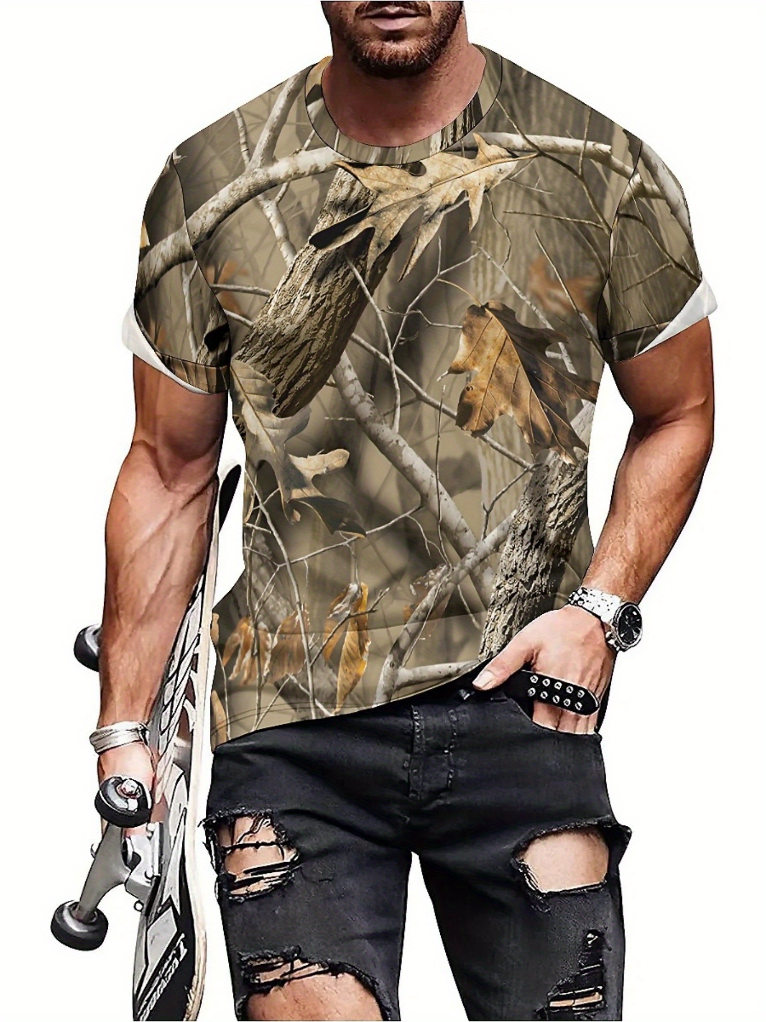 Vintage Camo Leaf Print Y2K Me - Vintage Y2K recension och pris