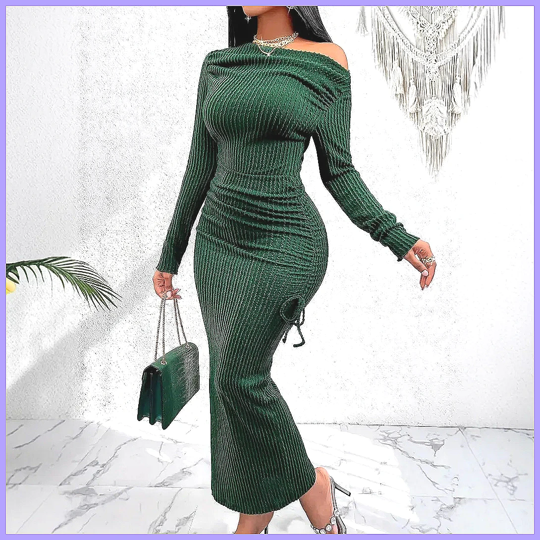 Women's Vintage Knit Dress 202 - Vintage Y2K recension och pris