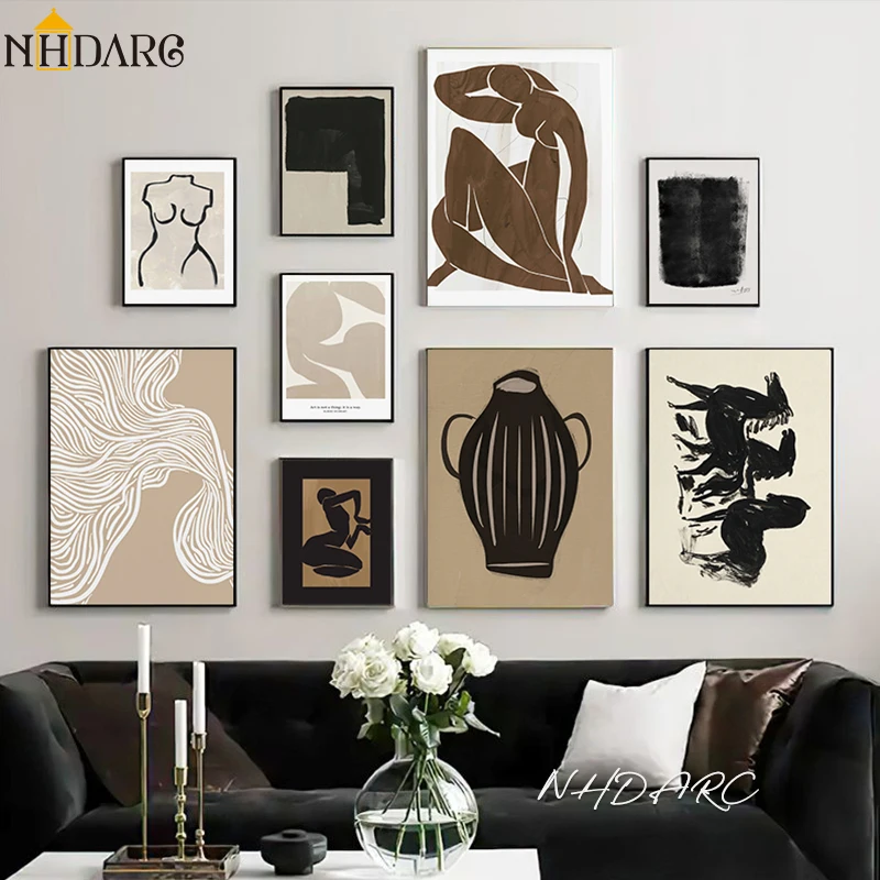 Scandinavian Minimalist Wall A - Vintage Fashion Sketches recension och pris