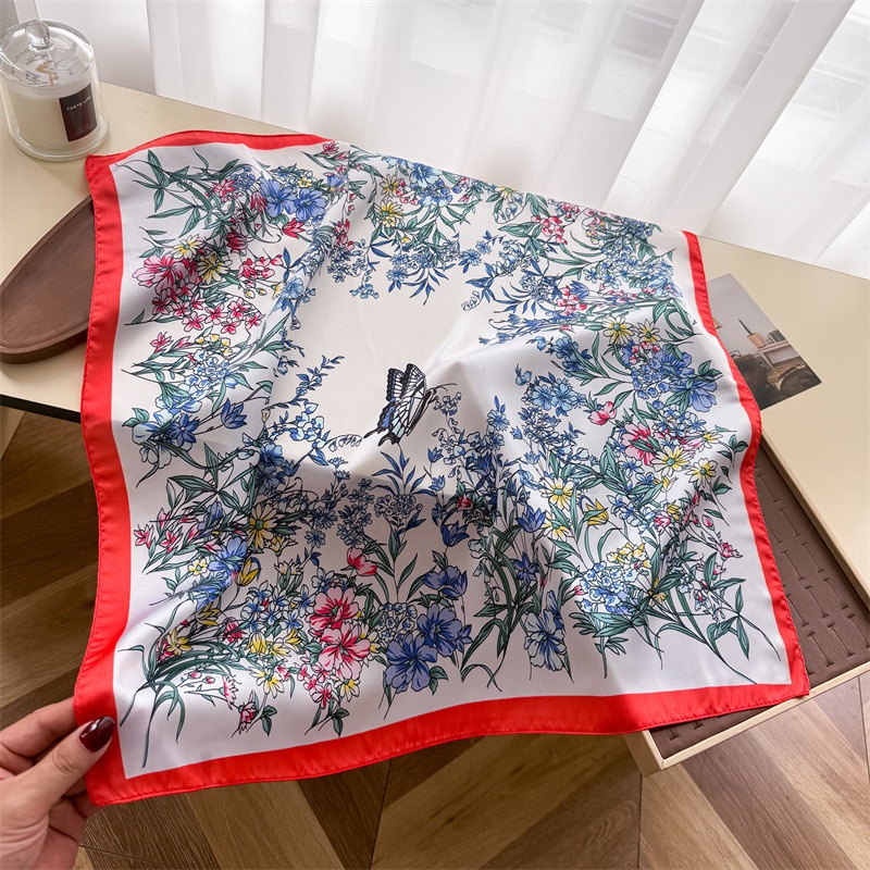 Fashion Square Silk Scarf Vint - Vintage Fashion Hijab recension och pris