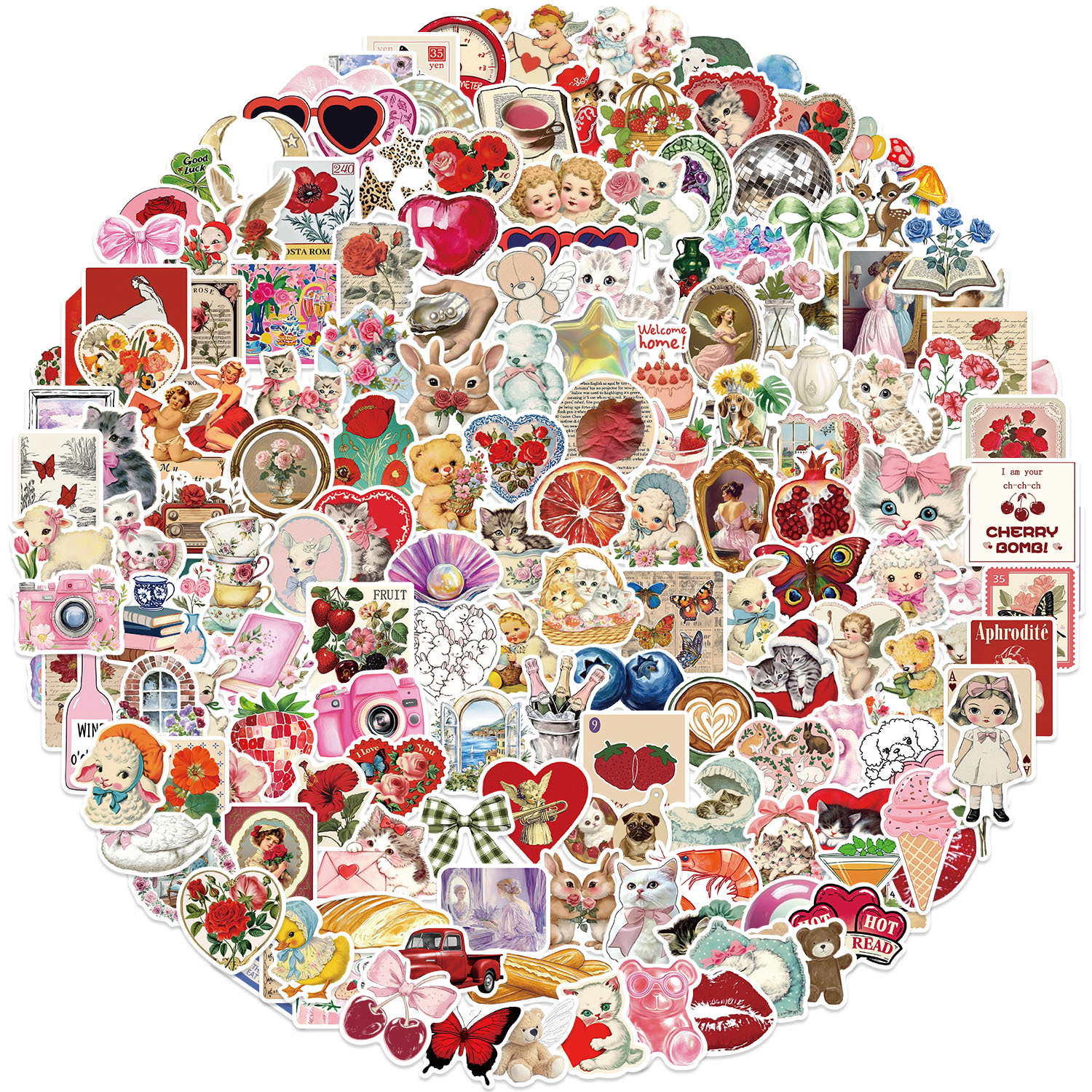 200Pcs Aesthetic Pinterest Sti - Vintage Fashion Pinterest recension och pris