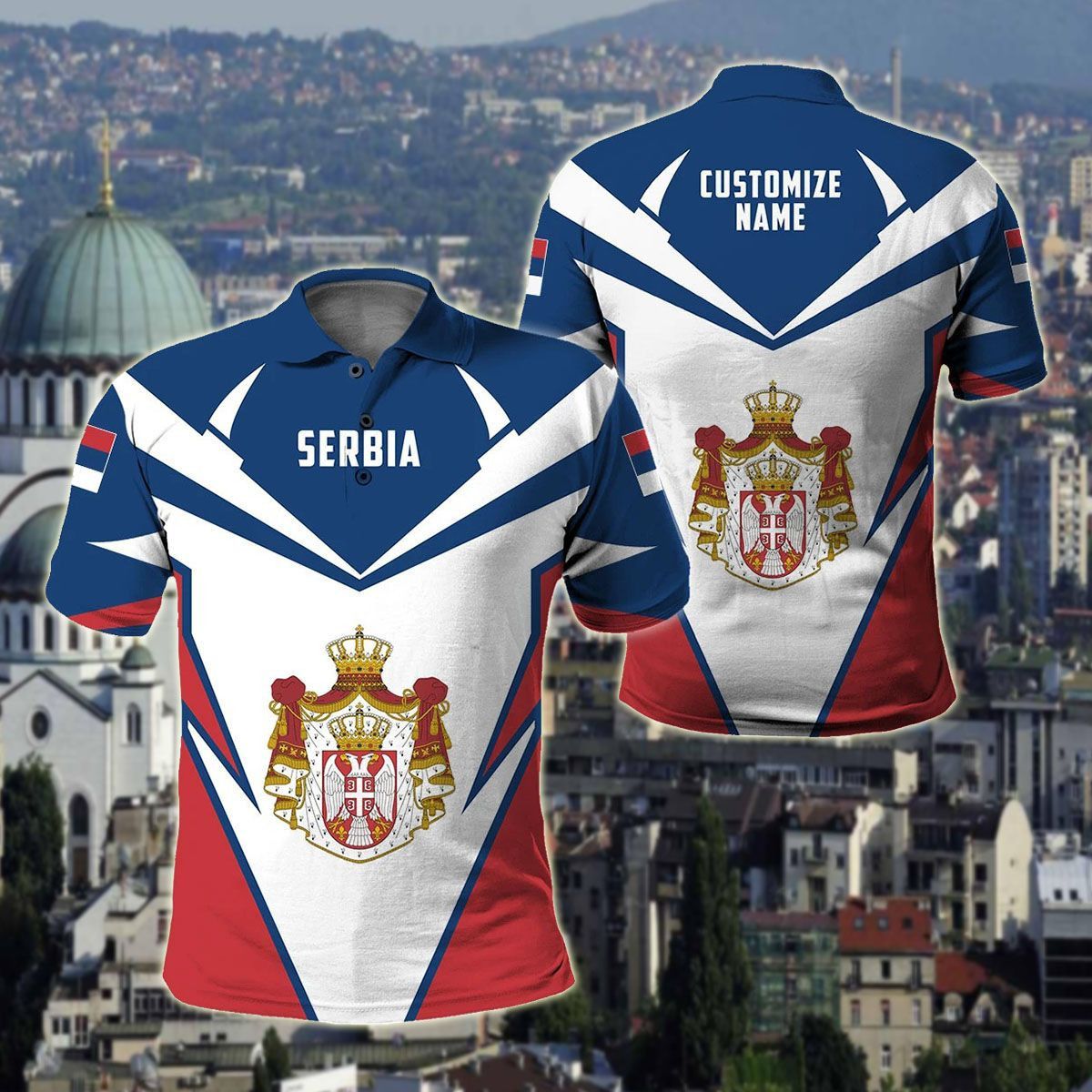Custom Name Serbia Symbol Skul - Vintage Fashion Names recension och pris