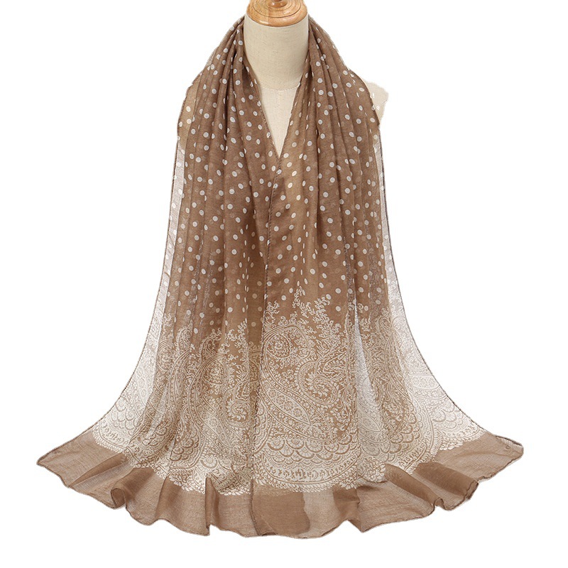 Vintage Gradient Polk Dot Cott - Vintage Fashion Hijab recension och pris