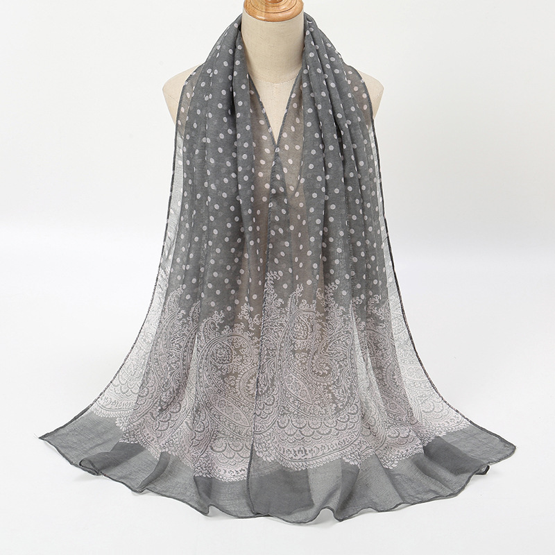 Vintage Gradient Polk Dot Cott - Vintage Fashion Hijab recension och pris