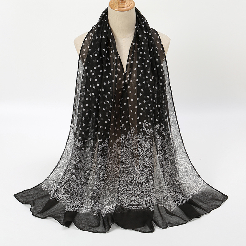 Vintage Gradient Polk Dot Cott - Vintage Fashion Hijab recension och pris