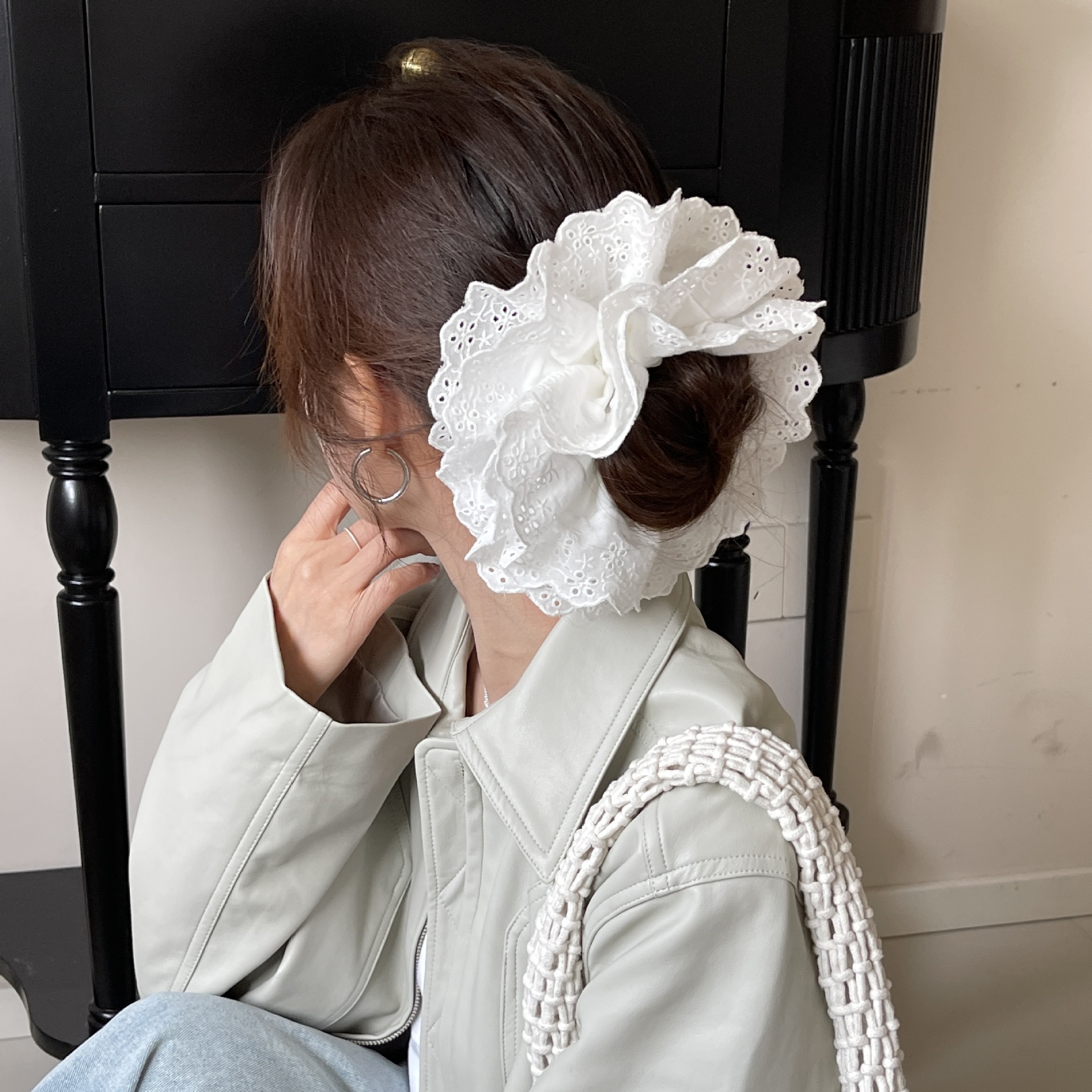 Women's Scrunchies Korean Supe - French Vintage Fashion recension och pris