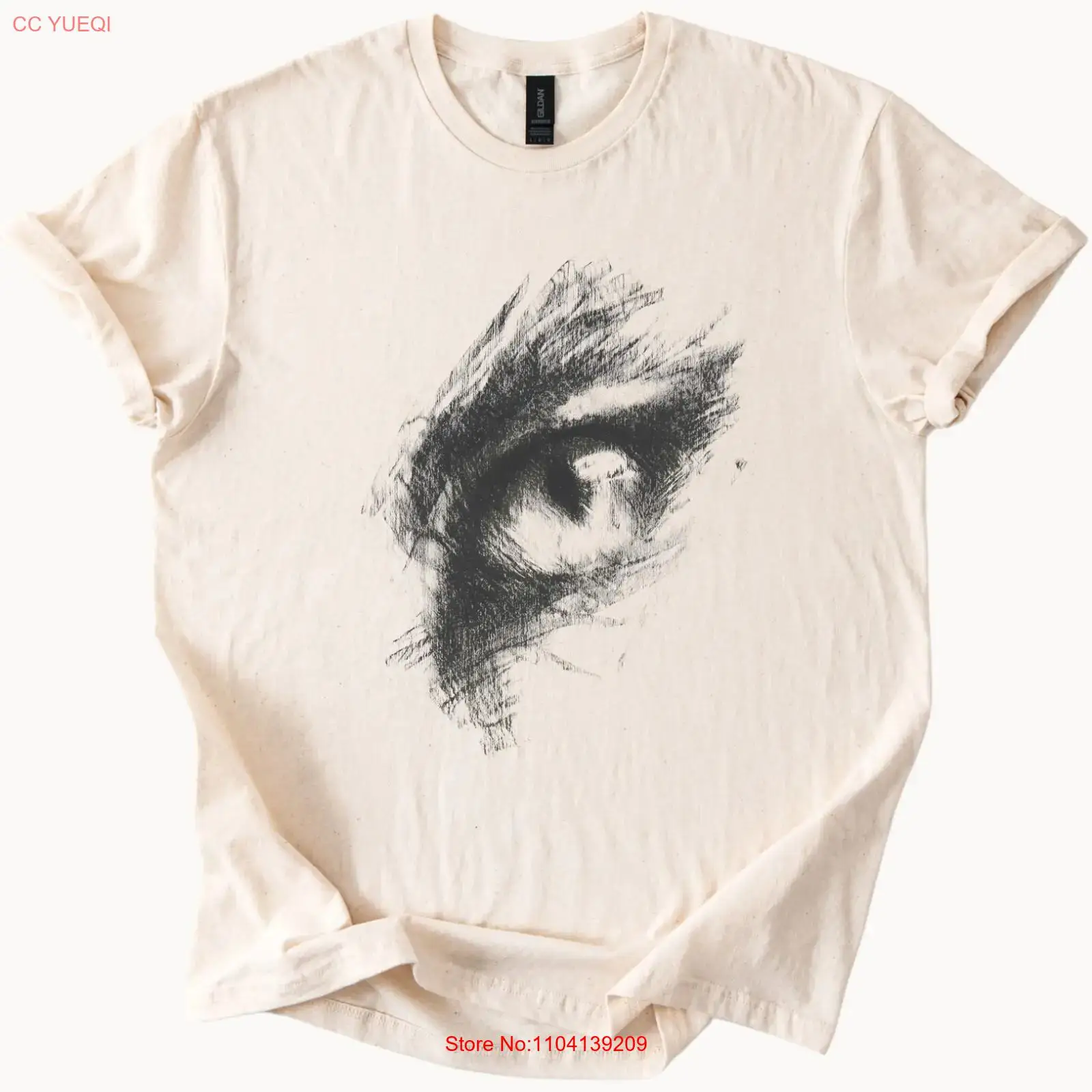 Eye Sketch T Shirt Artistic Mi - Vintage Fashion Sketches recension och pris
