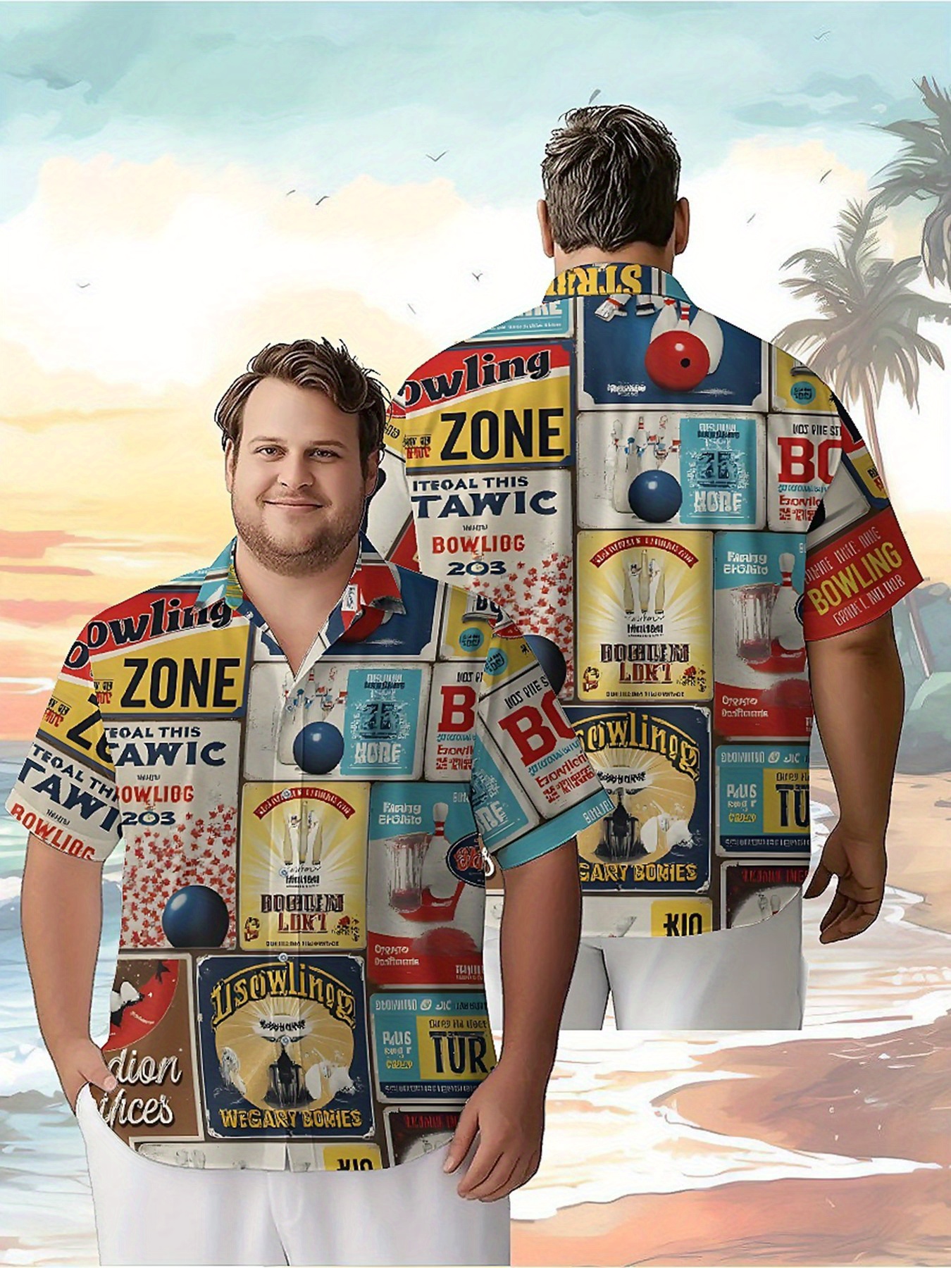 Men's Plus Size Hawaiian Shirt - Vintage Y2K recension och pris