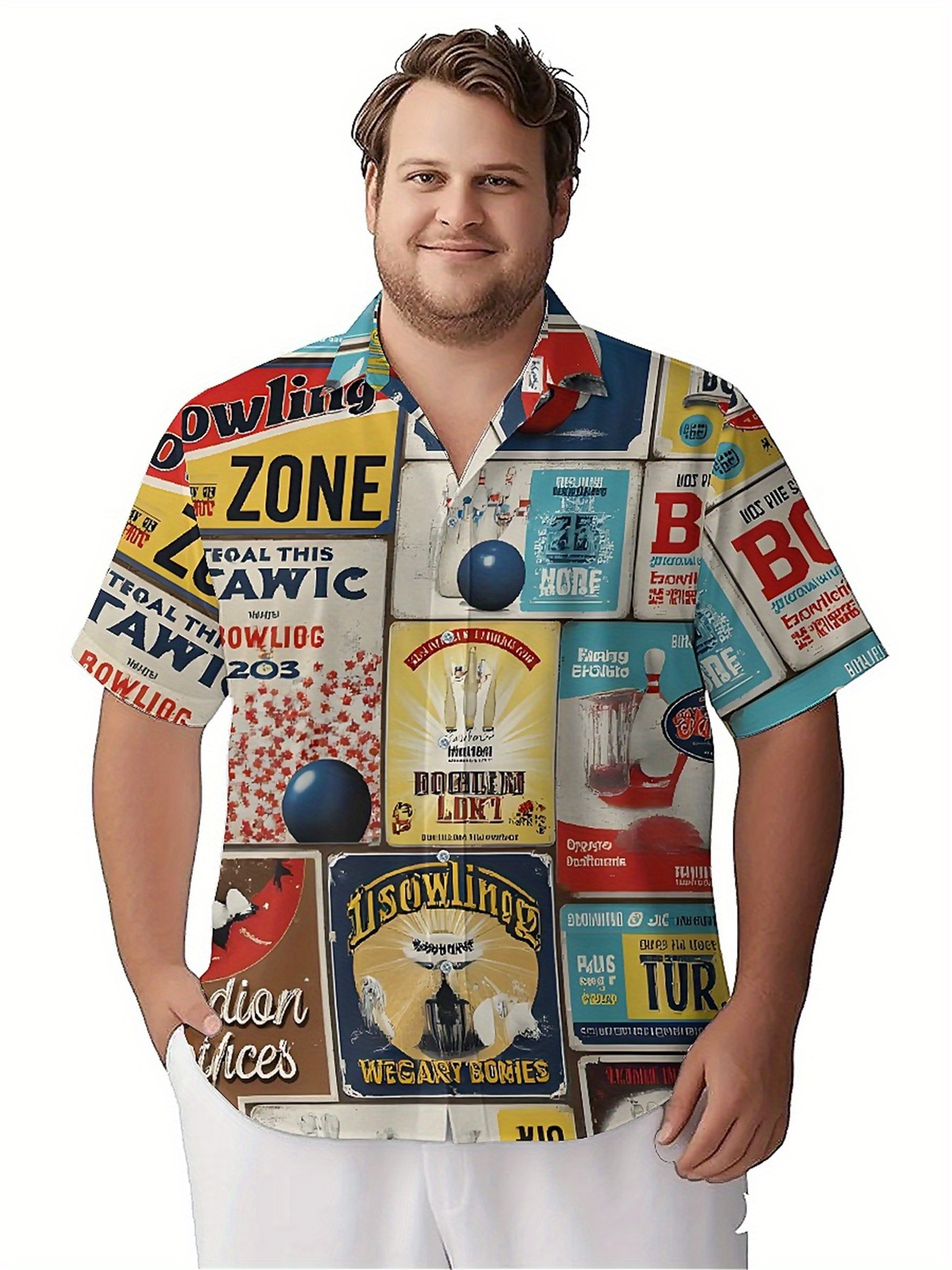 Men's Plus Size Hawaiian Shirt - Vintage Y2K recension och pris